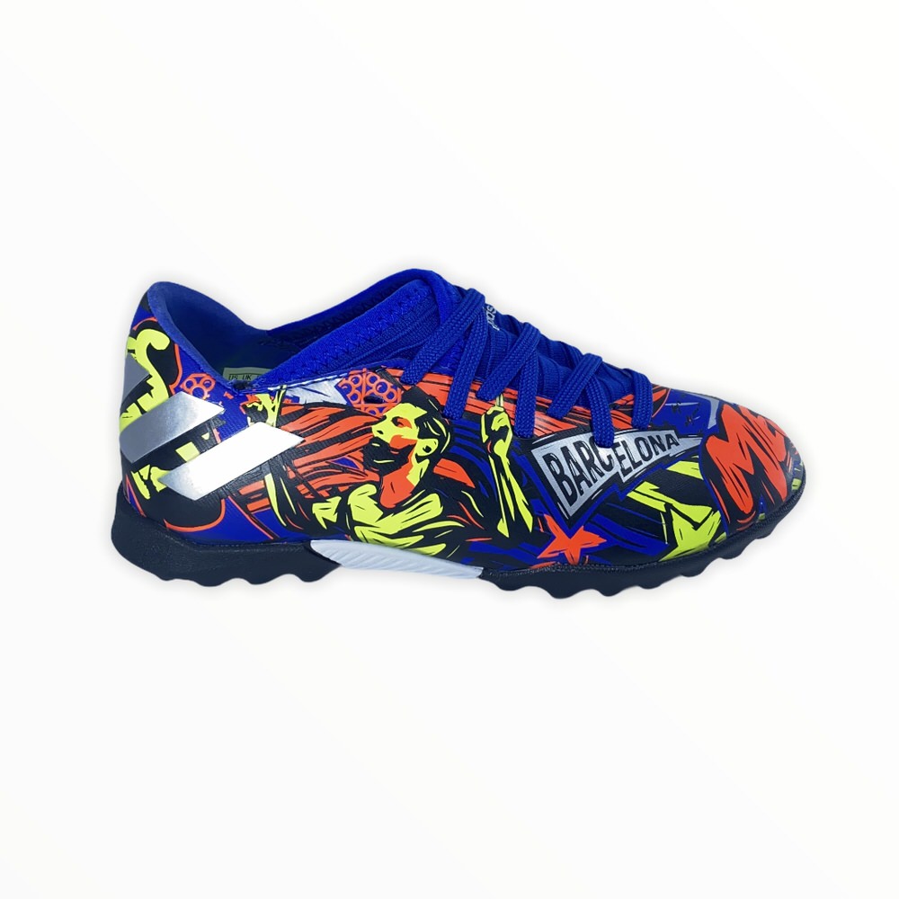 Zapatilla futbol f5 NEMEZIS MESSI 19.3 AZUREA PLAMET