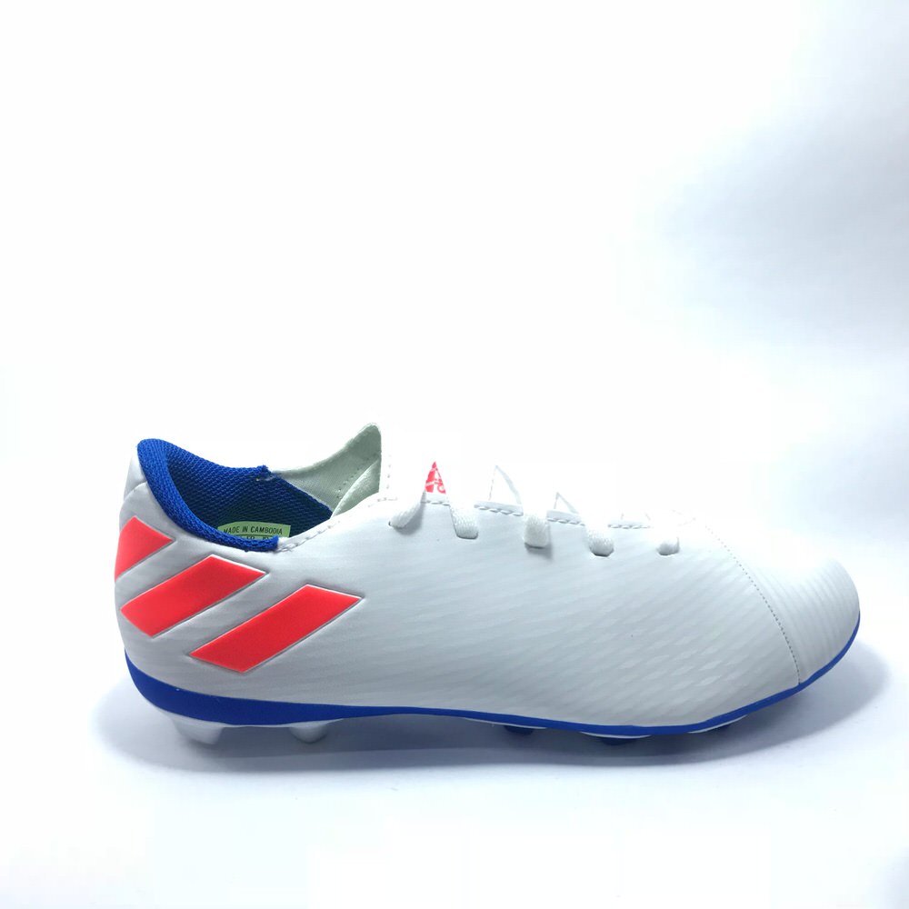 Zapatilla futbol 11 NEMEZIZ MESSI 19.4 JR BLANCO/NARANJ/19
