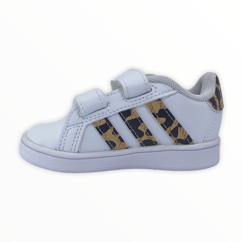 Zapatilla urbano GRAND COURT I BB C/VELCRO BLANCO
