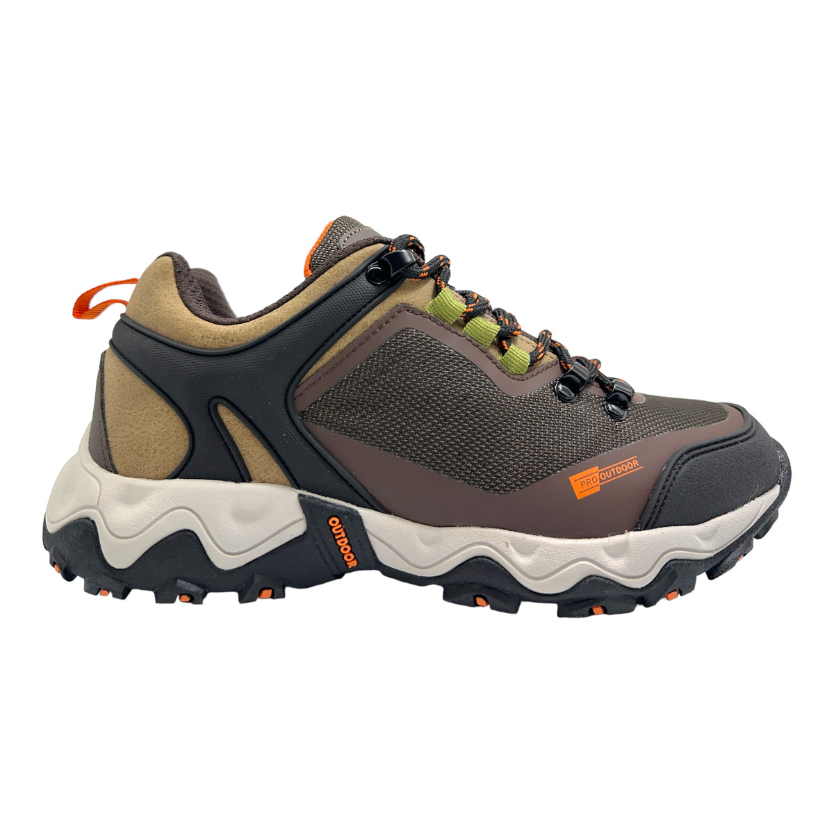 Zapatilla trekking STALACTITE BROWN GREY ORANGE