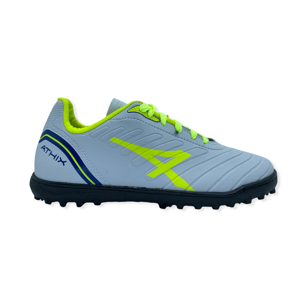 Zapatilla futbolf5 RESISTANT TF BLANCO-FLUO