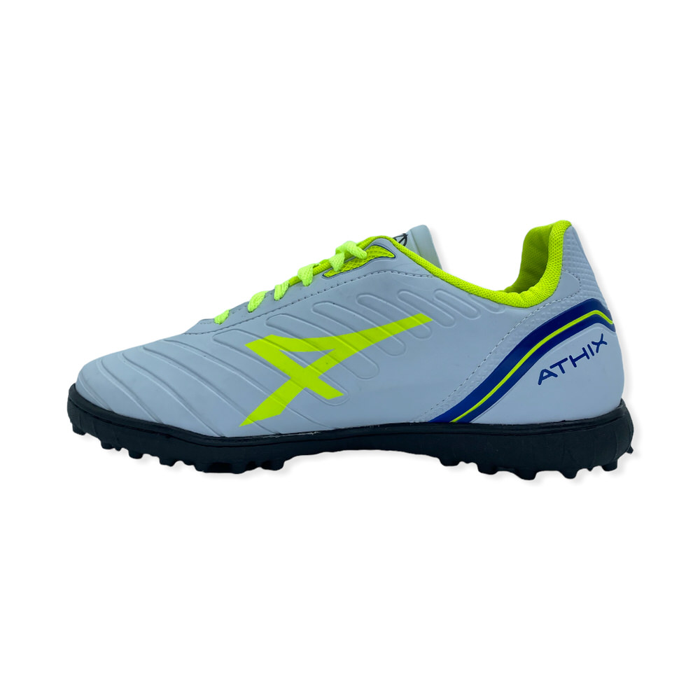 Zapatilla futbolf5 RESISTANT TF BLANCO-FLUO