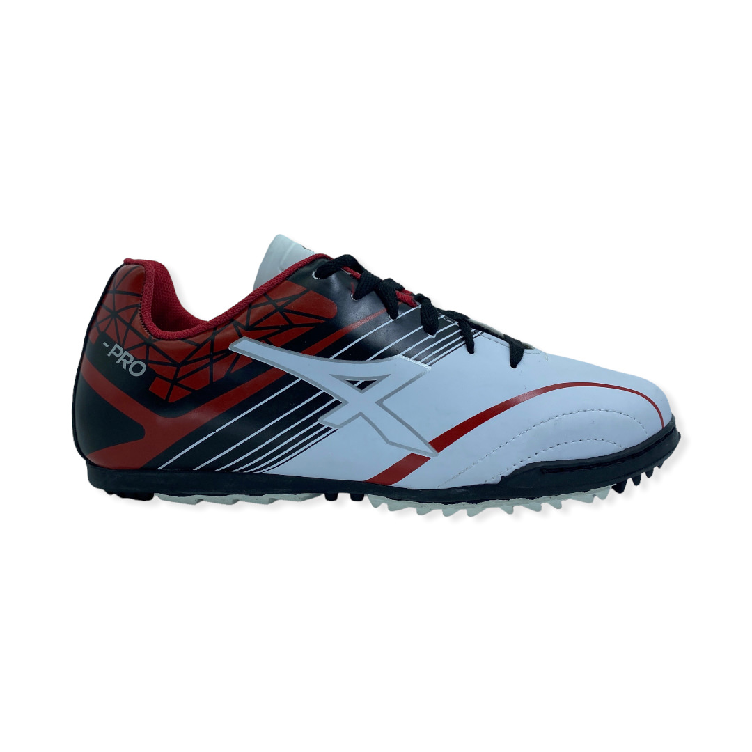 Zapatilla futbolf5 STAMINA TF BLANCO-ROJO