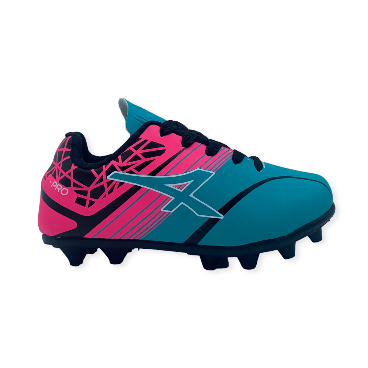 Zapatilla futbol 11 STAMINAKIDS CAMPO TURQUESA-PINK