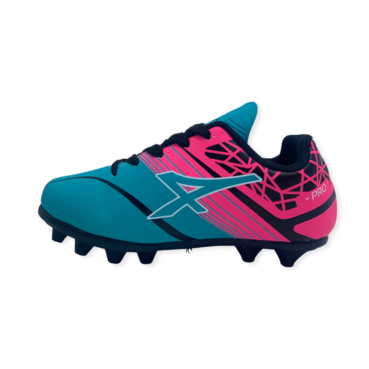 Zapatilla futbol 11 STAMINAKIDS CAMPO TURQUESA-PINK