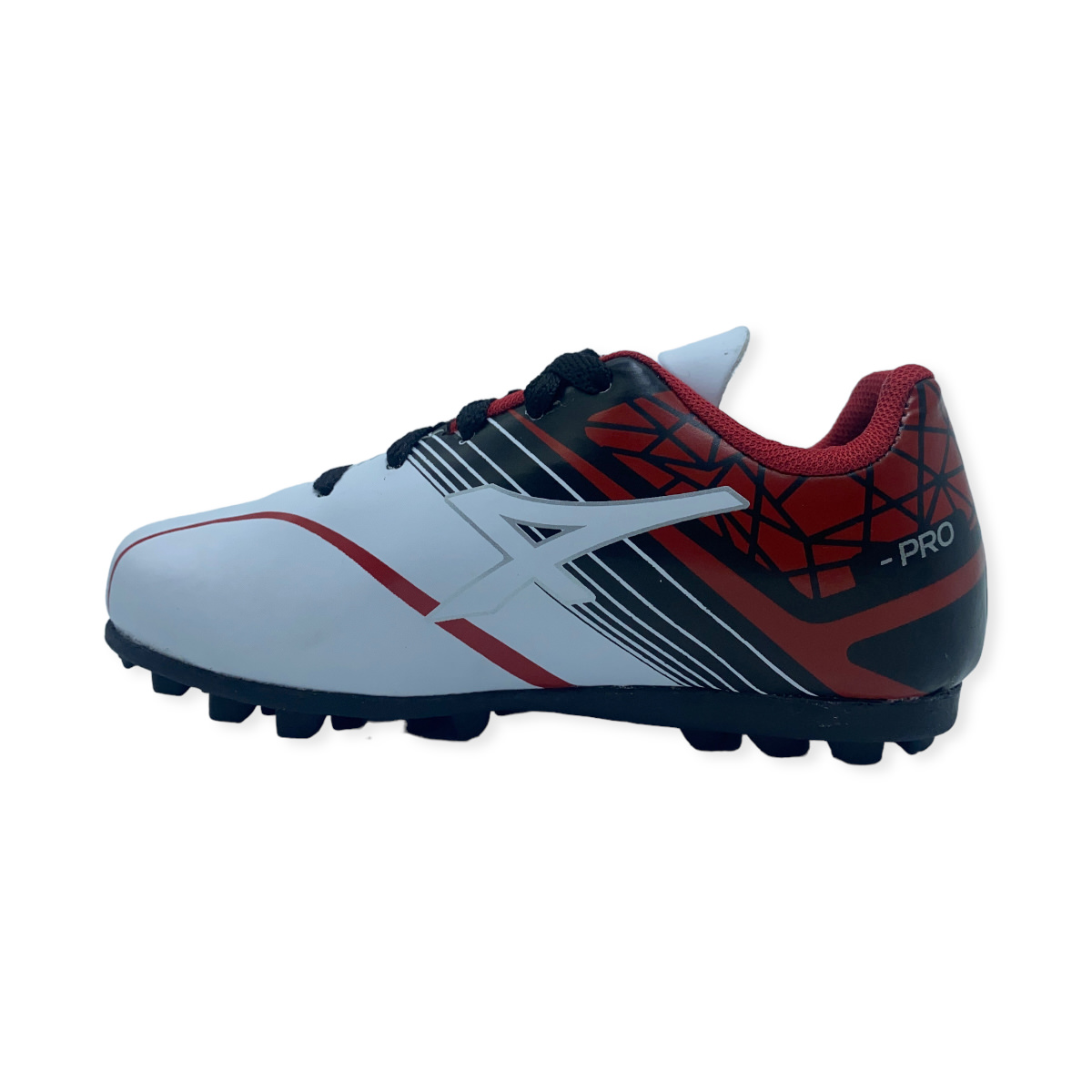 Zapatilla futbol f5 STAMINAKIDS TF BLANCO-ROJO
