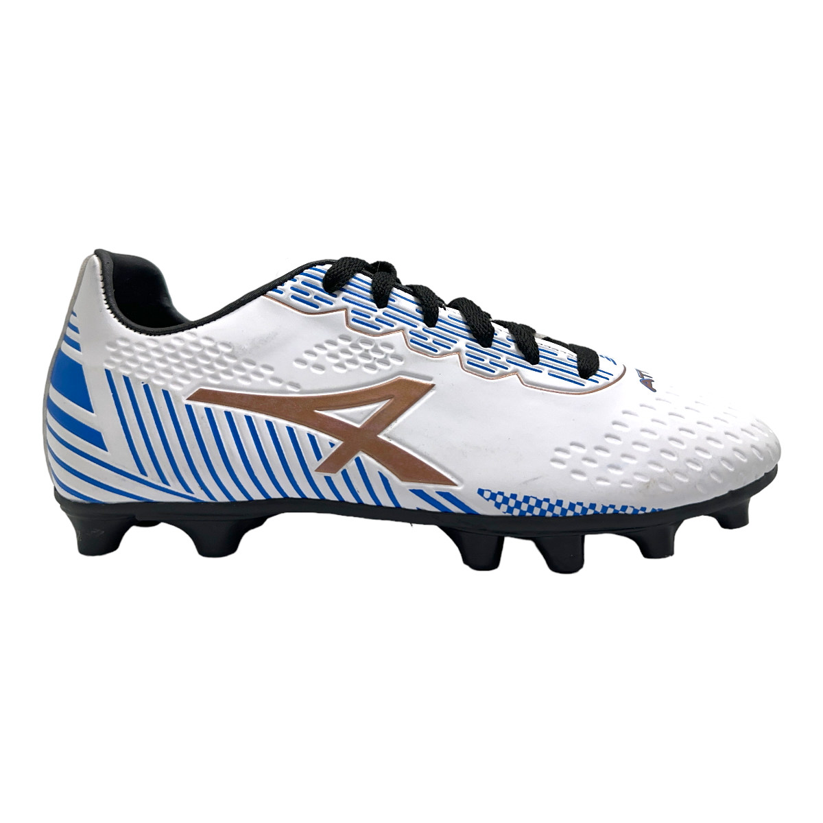 Zapatilla futbol11 WING CAMPO BCO FCIA COBRE