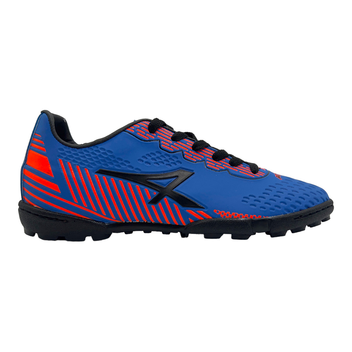 Zapatilla futbol f5 WING TF AZUL/NARANJ