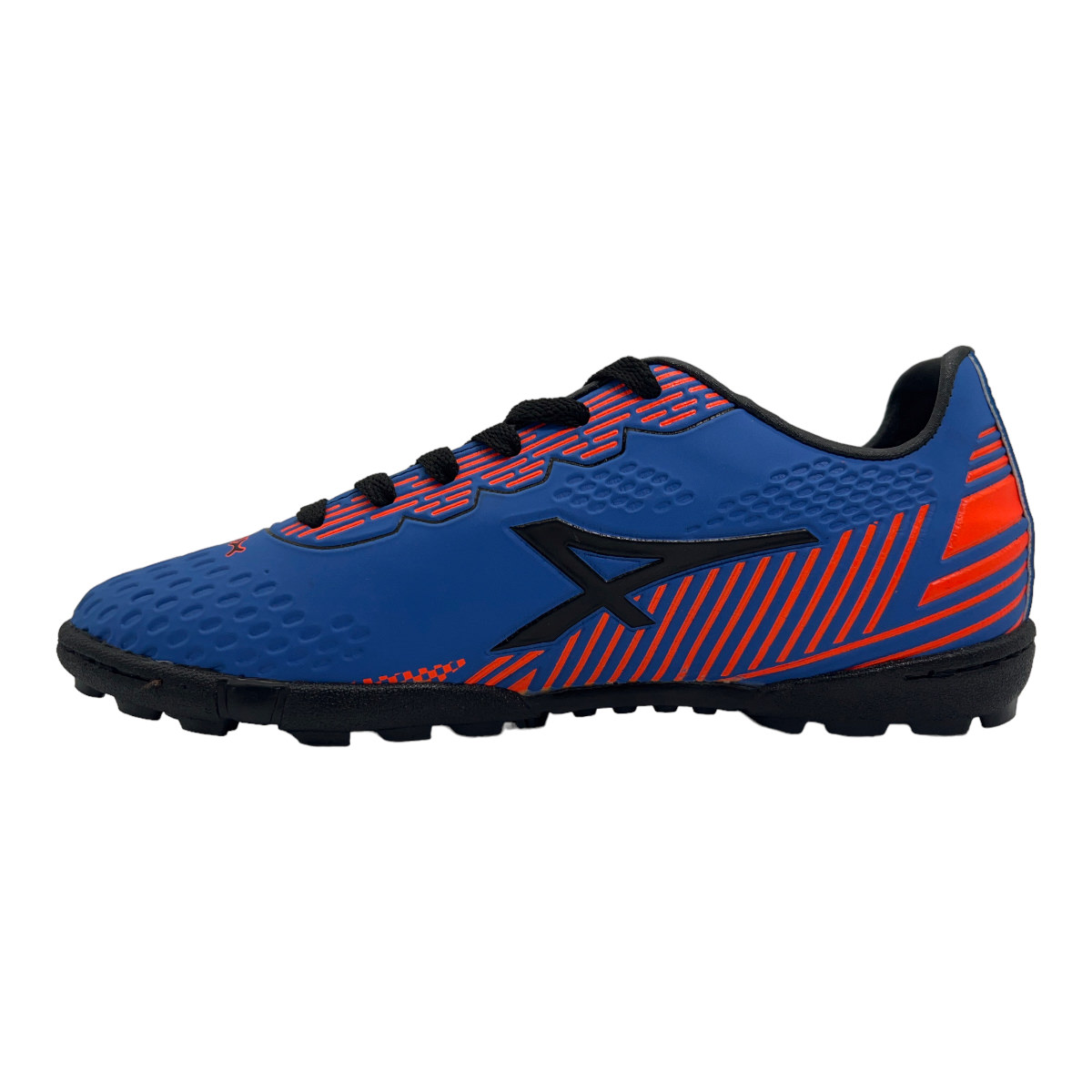 Zapatilla futbol f5 WING TF AZUL/NARANJ