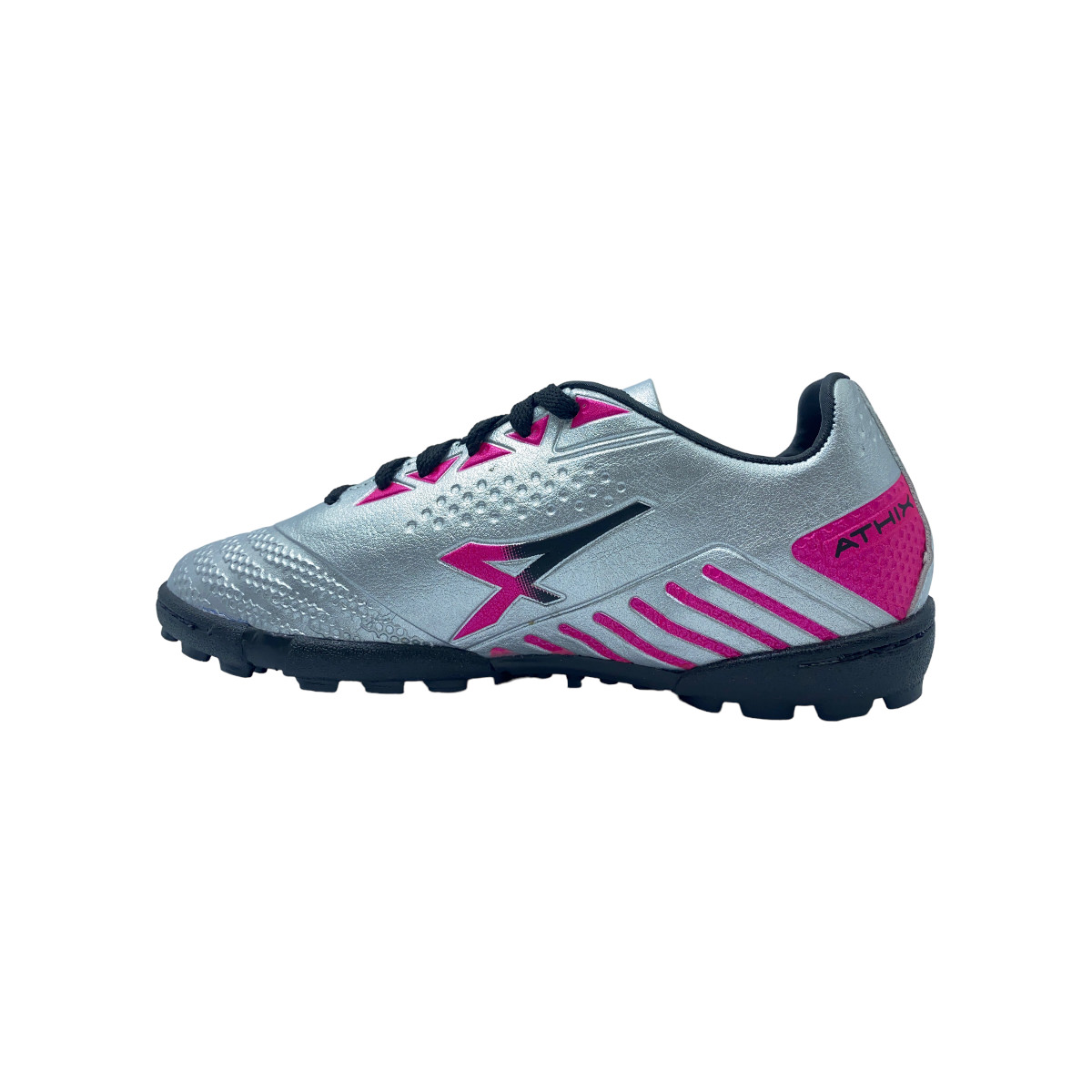 Zapatilla futbolf5 KICK TF PLATA PINK