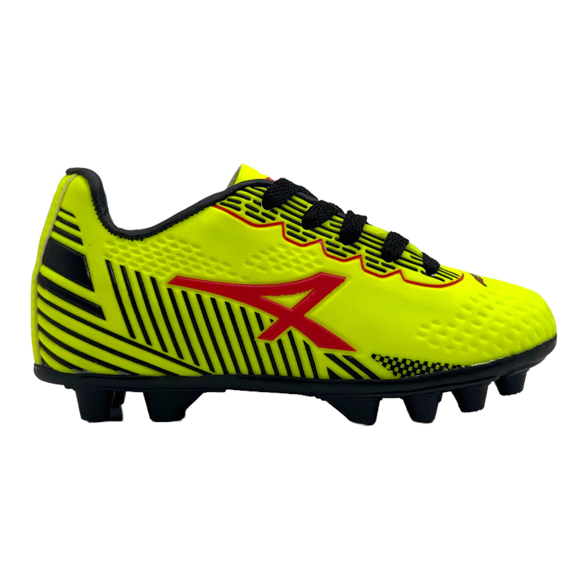Zapatilla futbol 11 WING KIDS CAMPO AMARILLO  CORAL