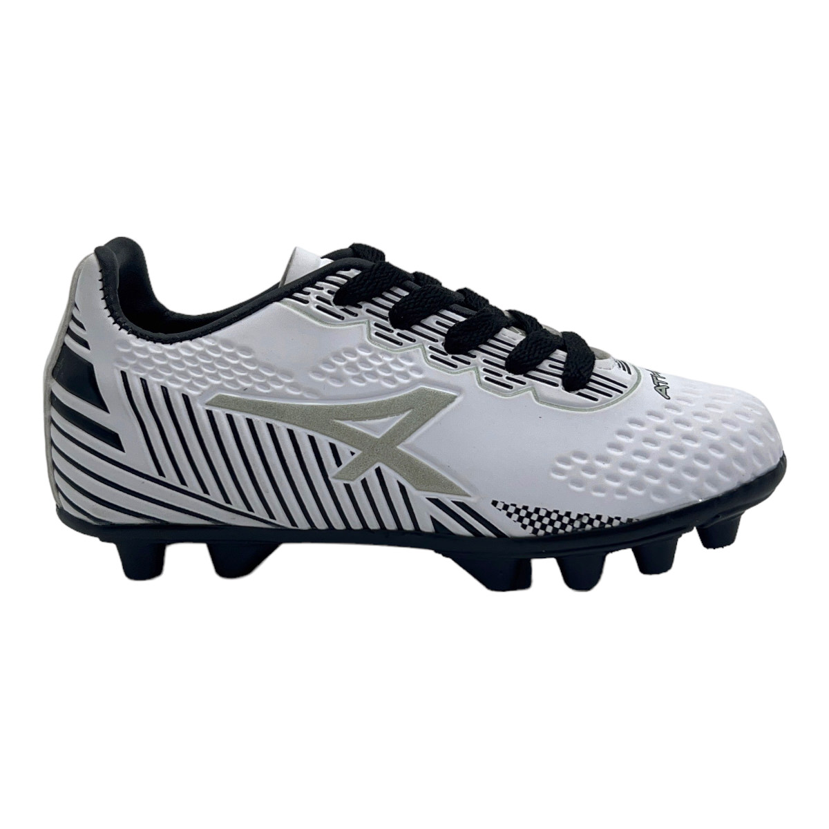 Zapatilla futbol 11 WING KIDS CAMPO BLANCO DORADO