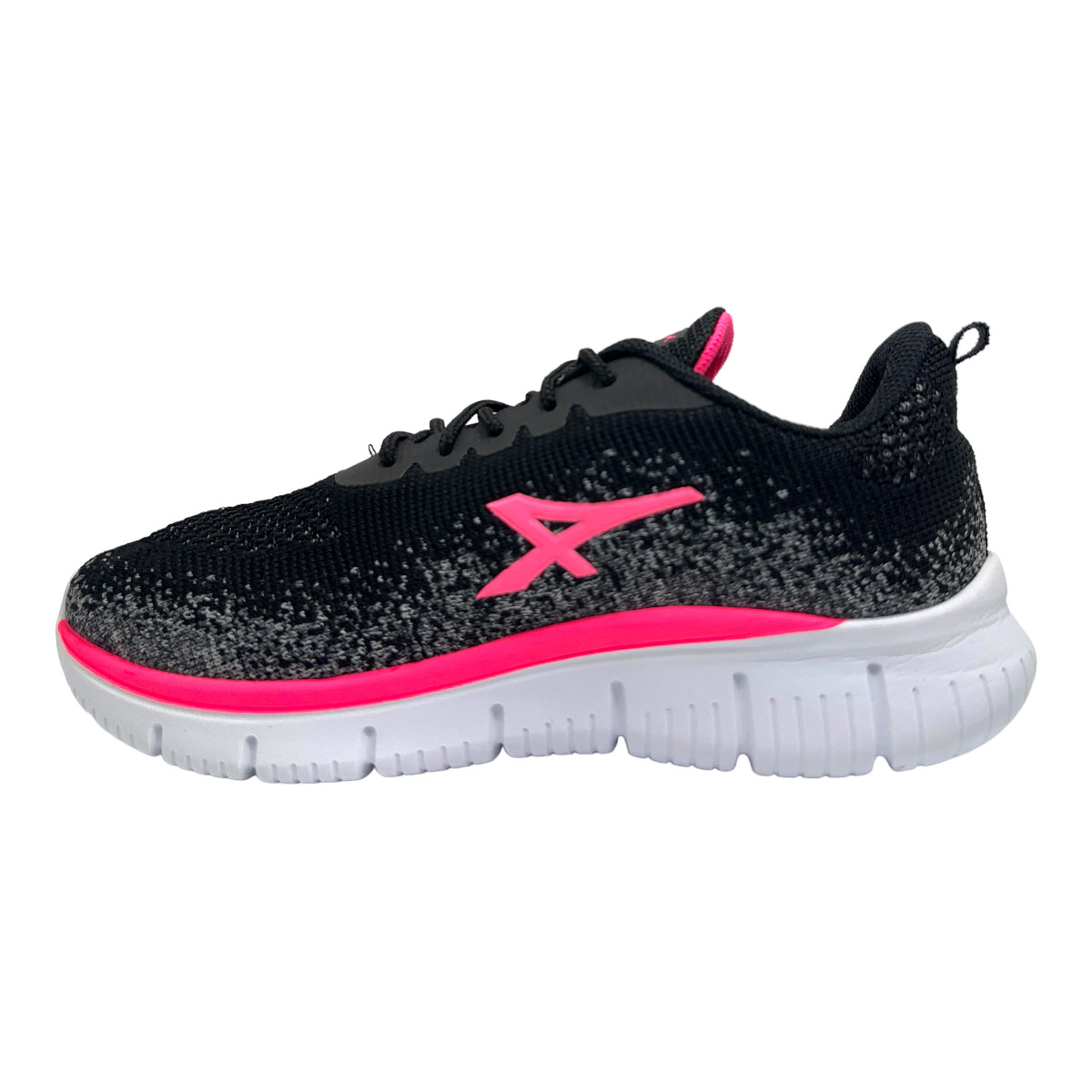 Zapatilla running FLEX DOTS CINZA ROSA