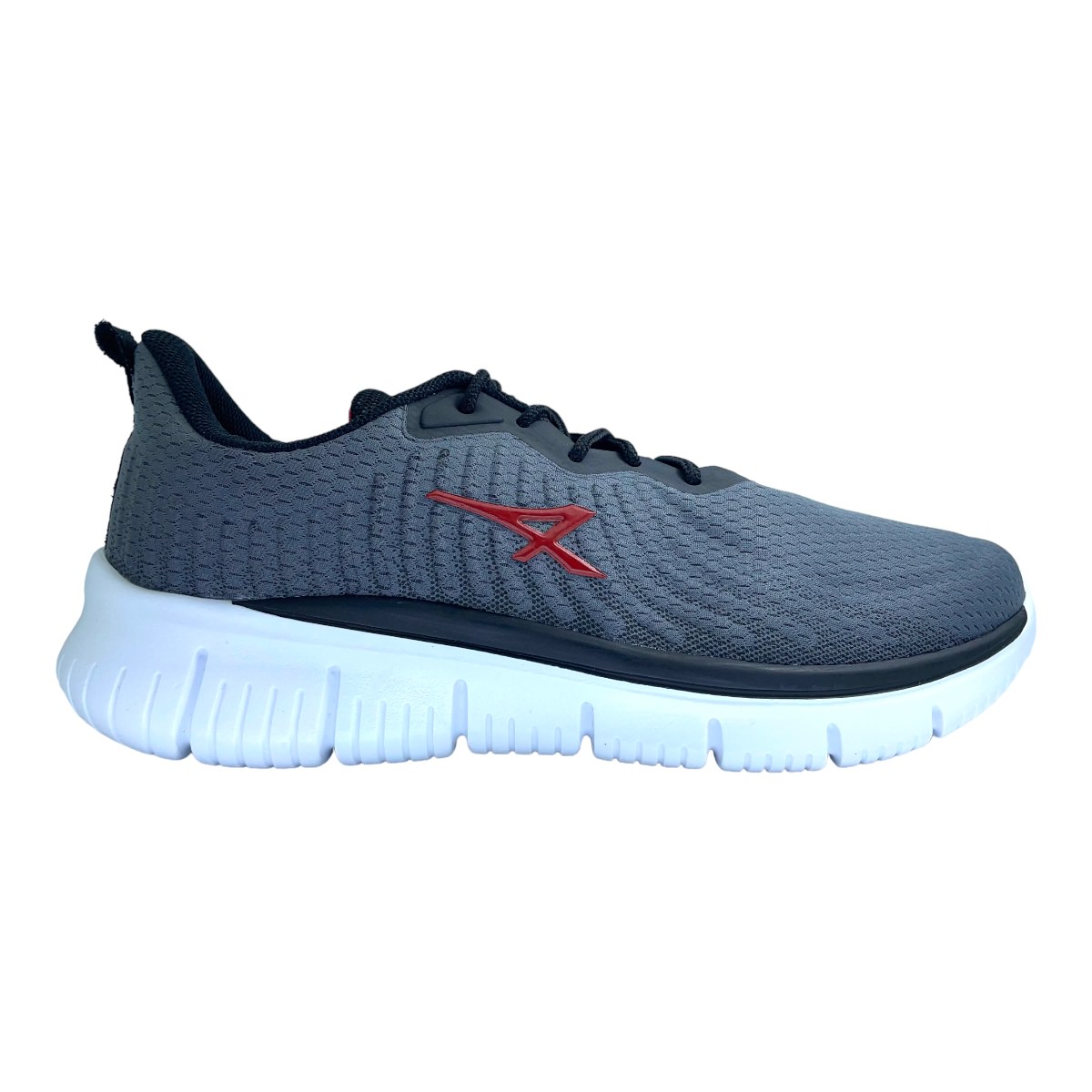 Zapatilla running FLEX HIGER GRAFITO  ROJO