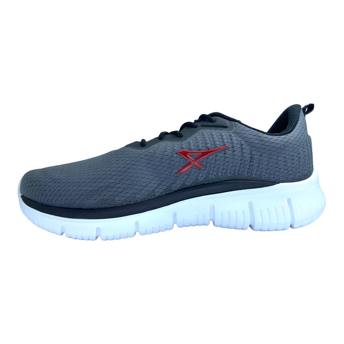 Zapatilla running FLEX HIGER GRAFITO  ROJO