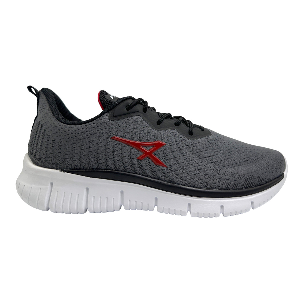 Zapatilla running FLEX HIGER GRAFITO ROJO