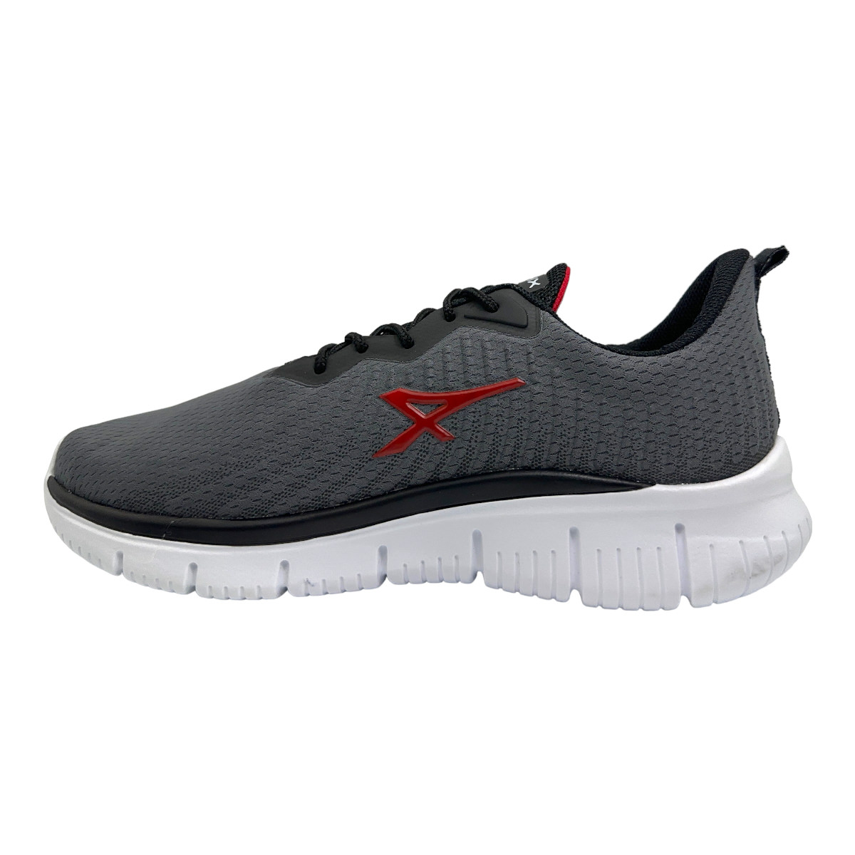 Zapatilla running FLEX HIGER GRAFITO ROJO