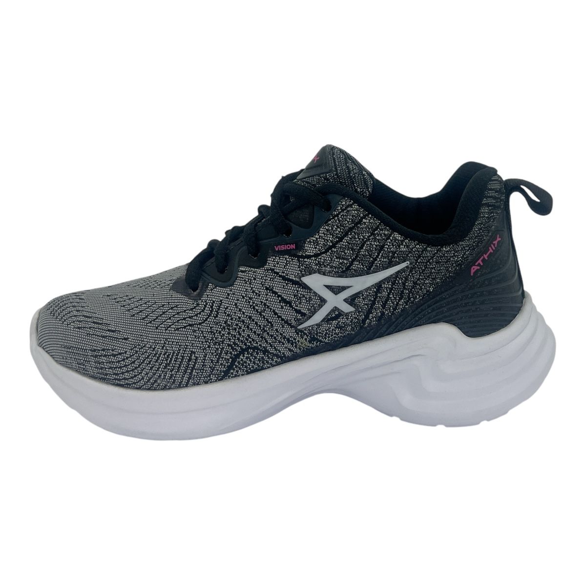 Zapatilla running VISION KIDS CINZA//PINK