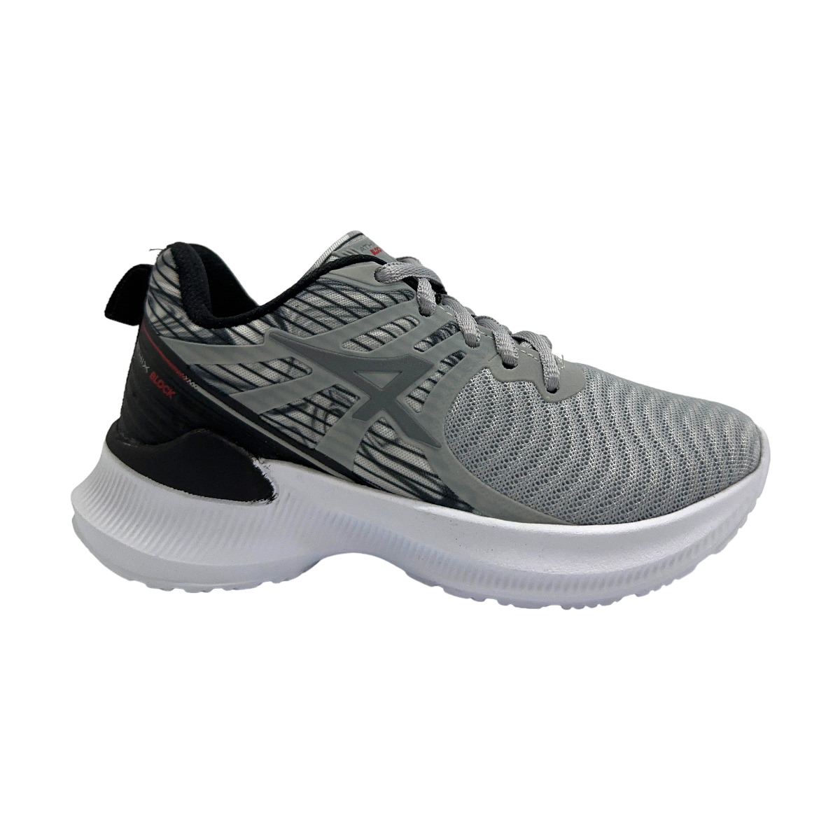 Zapatilla running BLOCK KIDS CINZA