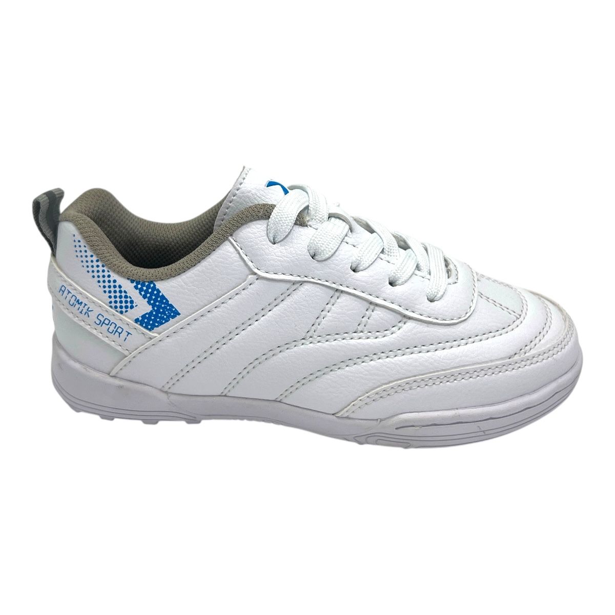 Zapatilla futbol f5 LIBERO JR BLANCO AZUL