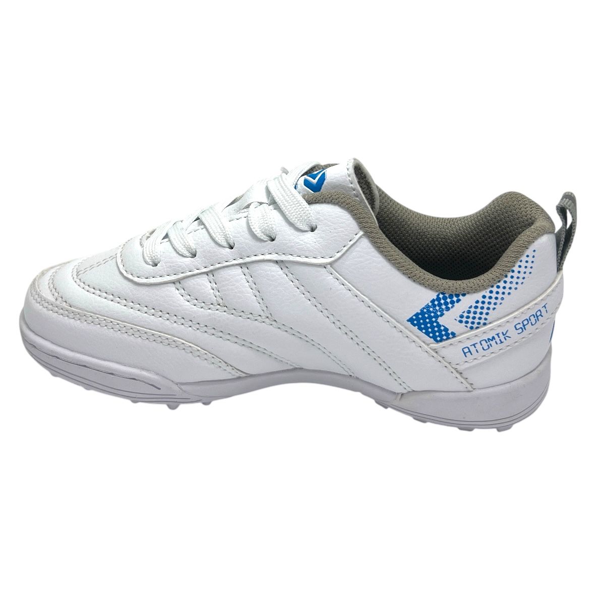 Zapatilla futbol f5 LIBERO JR BLANCO AZUL