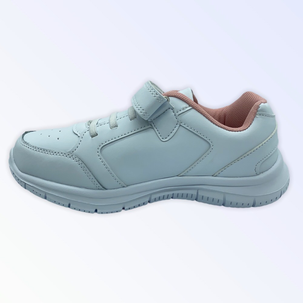 Zapatilla running MARSELLA VELCRO JR BL-ROSA