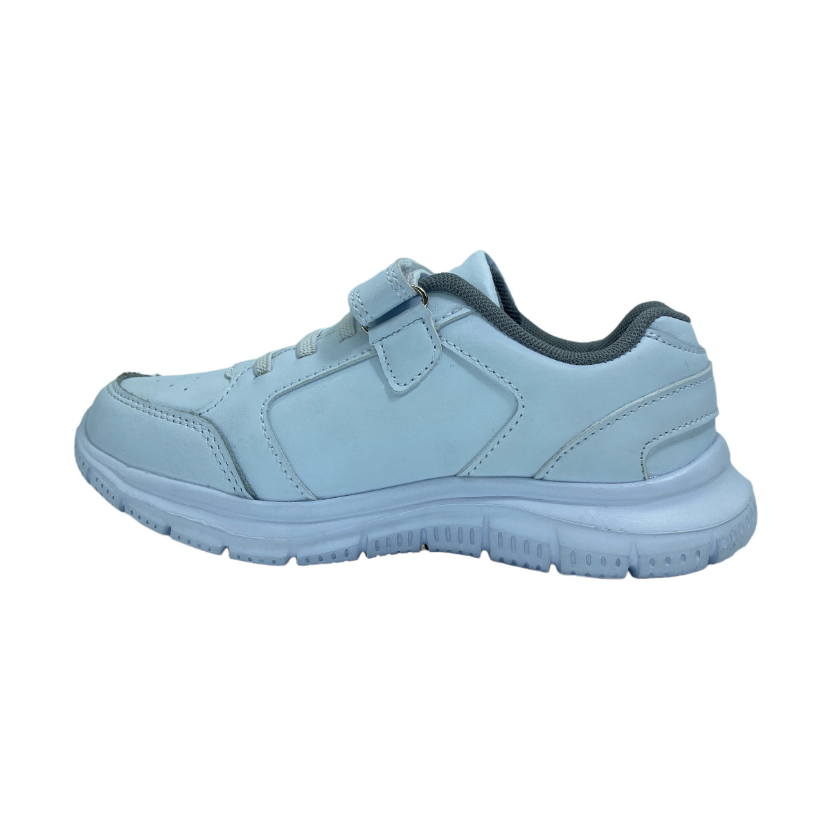Zapatilla running MARSELLA VELCRO JR BLANCO-GRIS