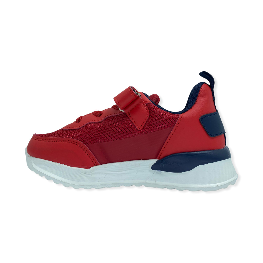 Zapatilla urbano CALI VELCRO JR ROJO
