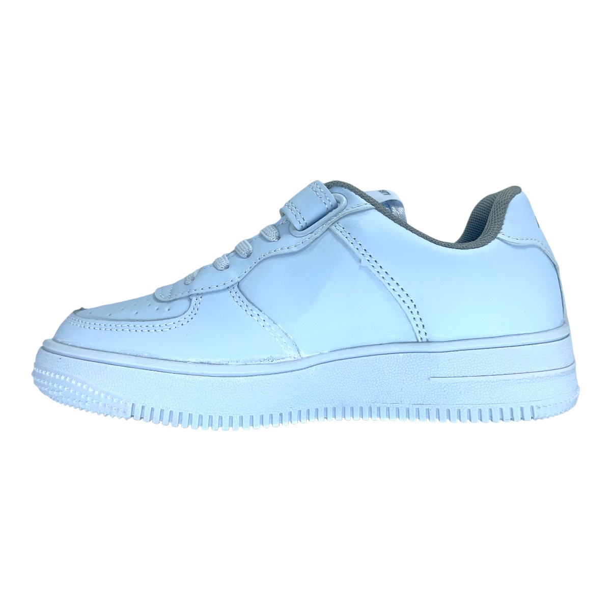 Zapatilla urbano CAMBRIDGE JR VELCRO BLANCO-GRIS