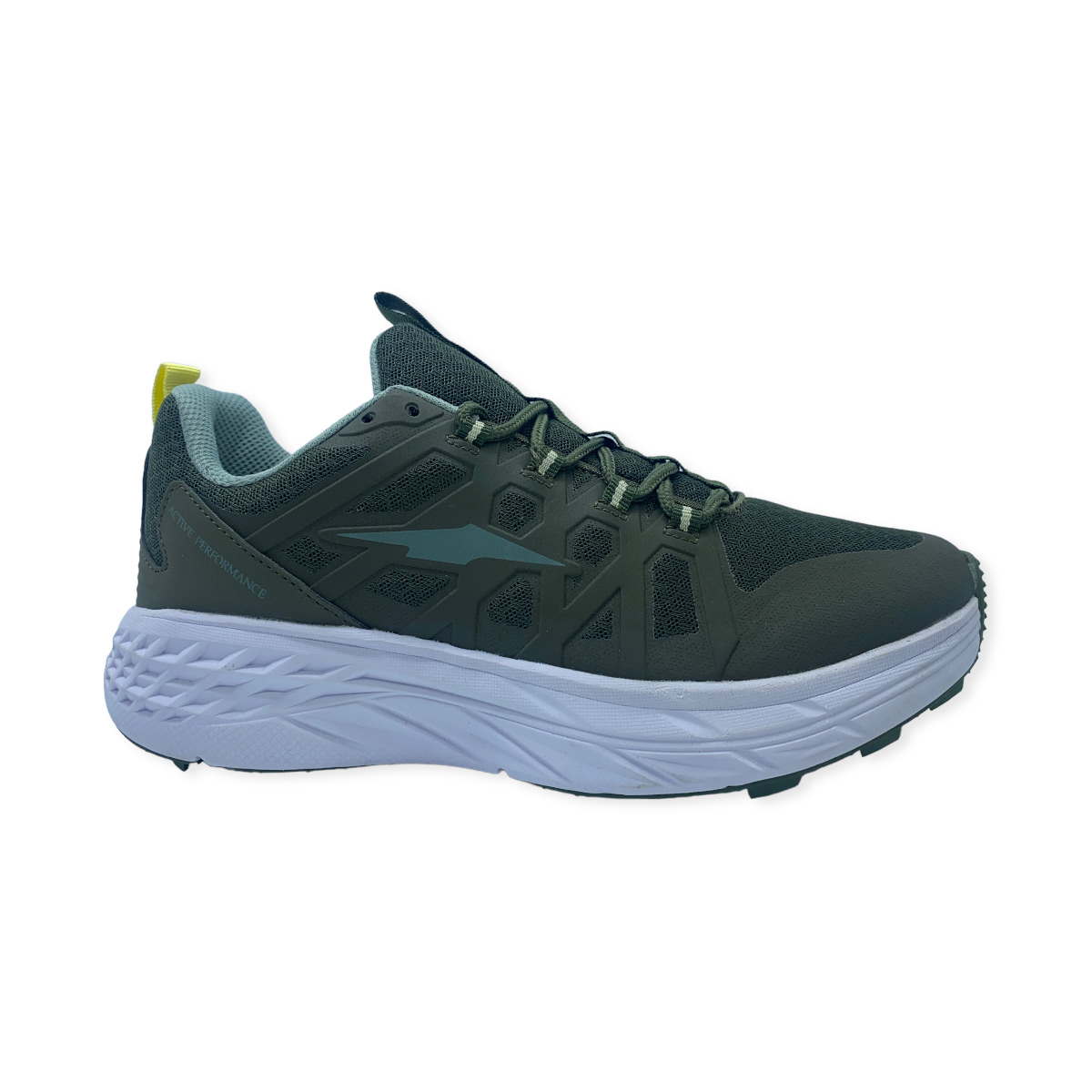 Zapatilla trekking TRAIL RUN MUSGO-VDE-AMARILLO