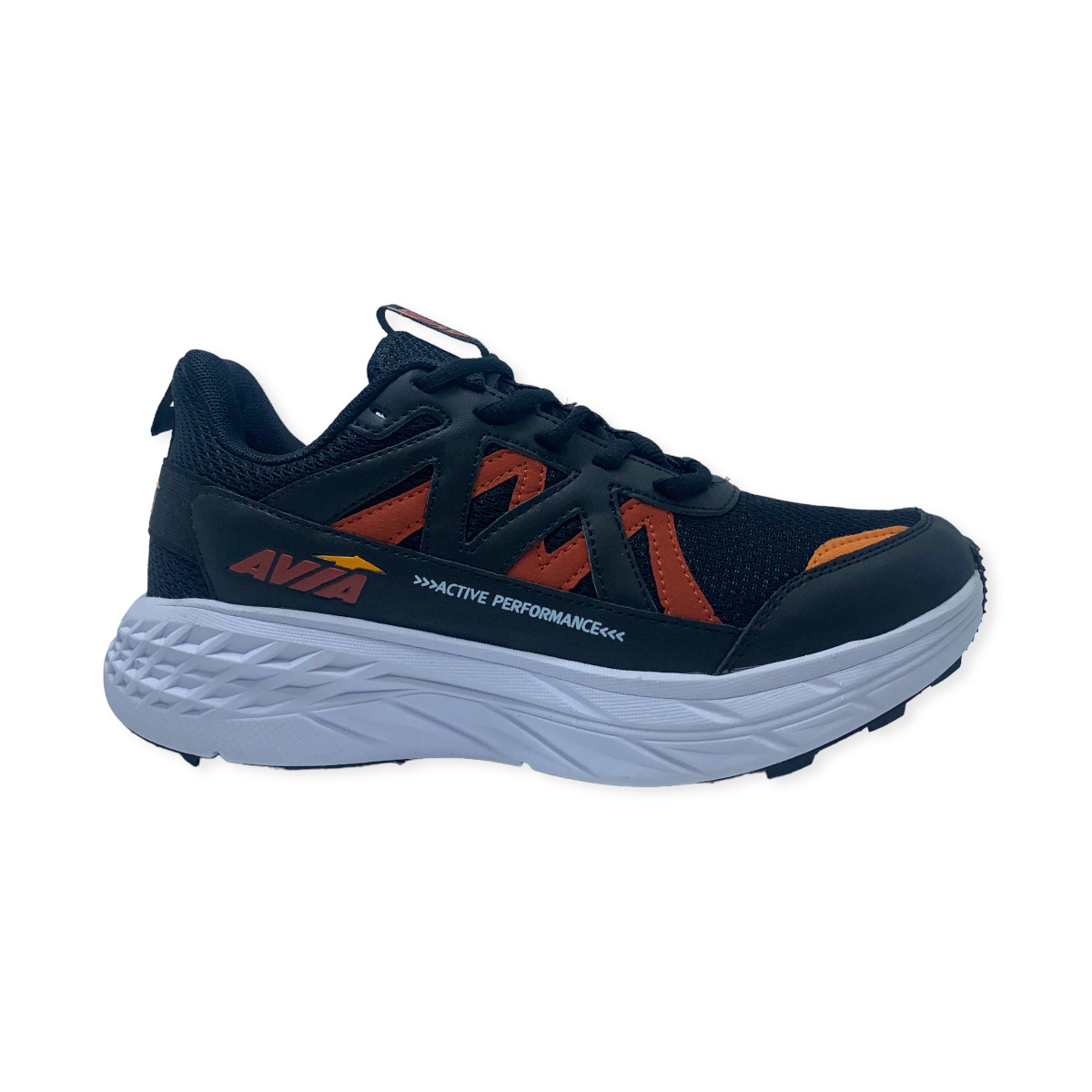 Zapatilla running RUNNING MESH CUERO -ROJO-NARANJ