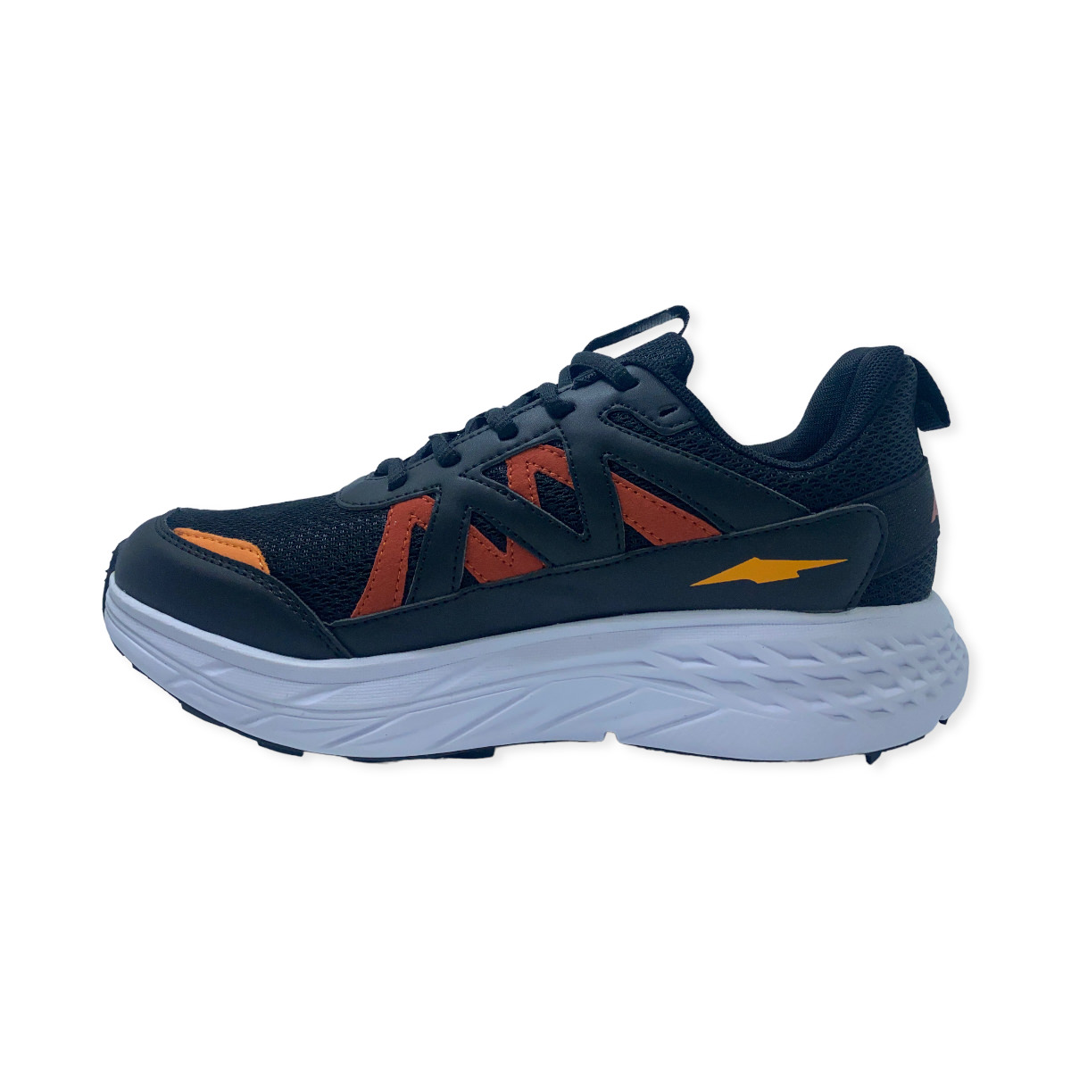 Zapatilla running RUNNING MESH CUERO -ROJO-NARANJ