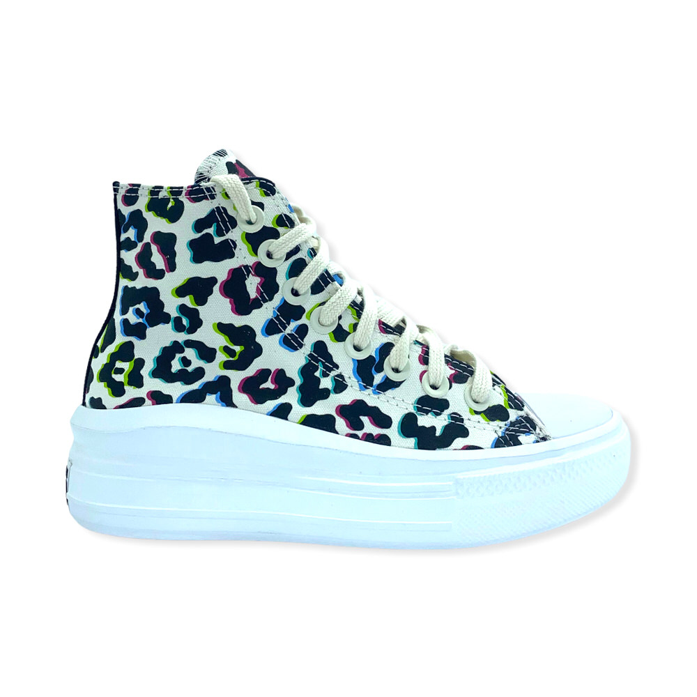 Zapatilla urbano CHUCK TAYLOR MOVE HI PLAT.EGRET-LIME WHITE