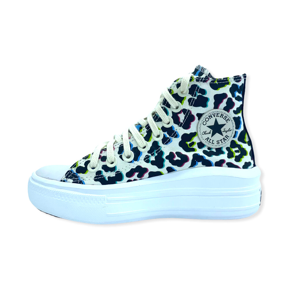 Zapatilla urbano CHUCK TAYLOR MOVE HI PLAT.EGRET-LIME WHITE