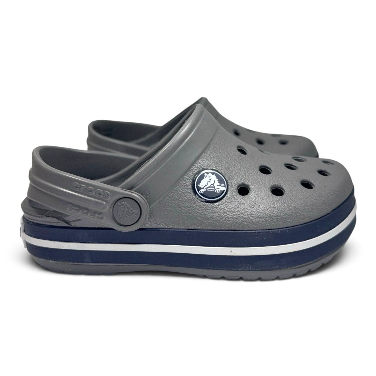 Calzado verano CROCBAND KIDS SMOKE NAVY