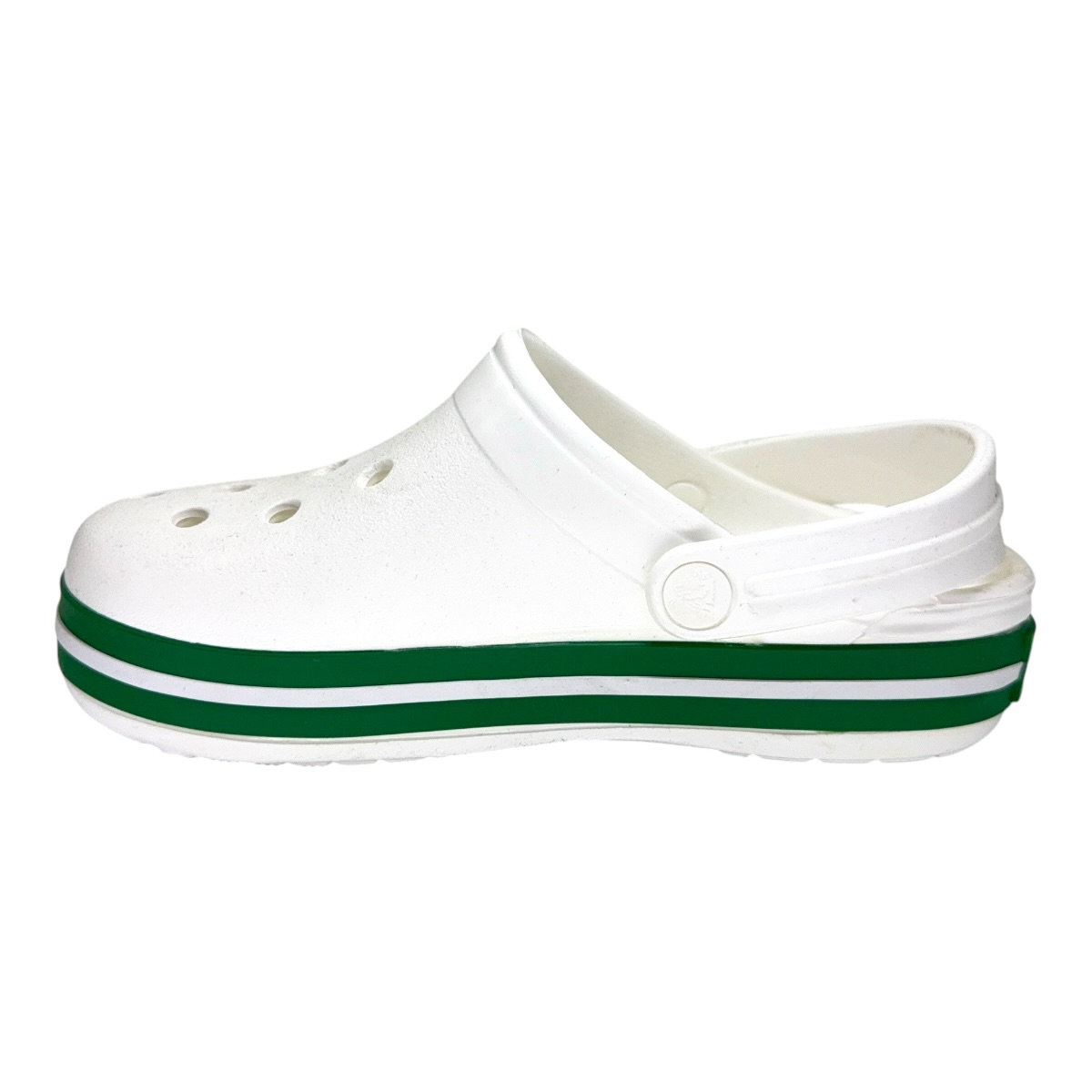 Calzado verano CROCBAND KIDS WHITE GREEN IVY