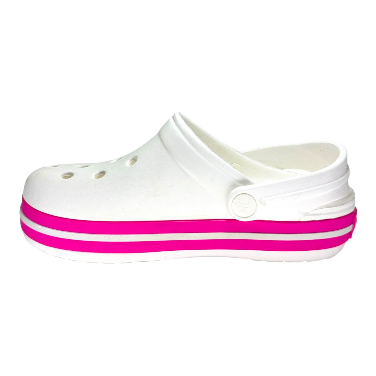 Calzado verano CROCBAND KIDS WHITE PINK CRUSH