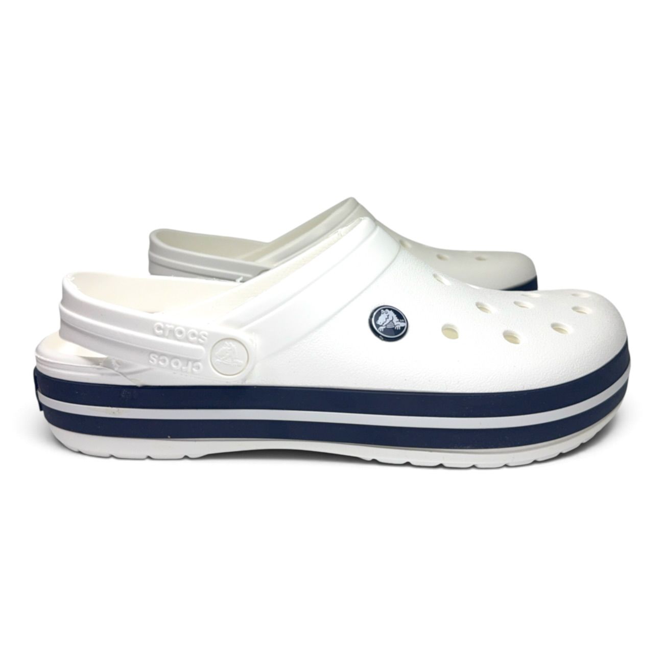 Calzado verano CROCBAND WHITE WHITE NAVY