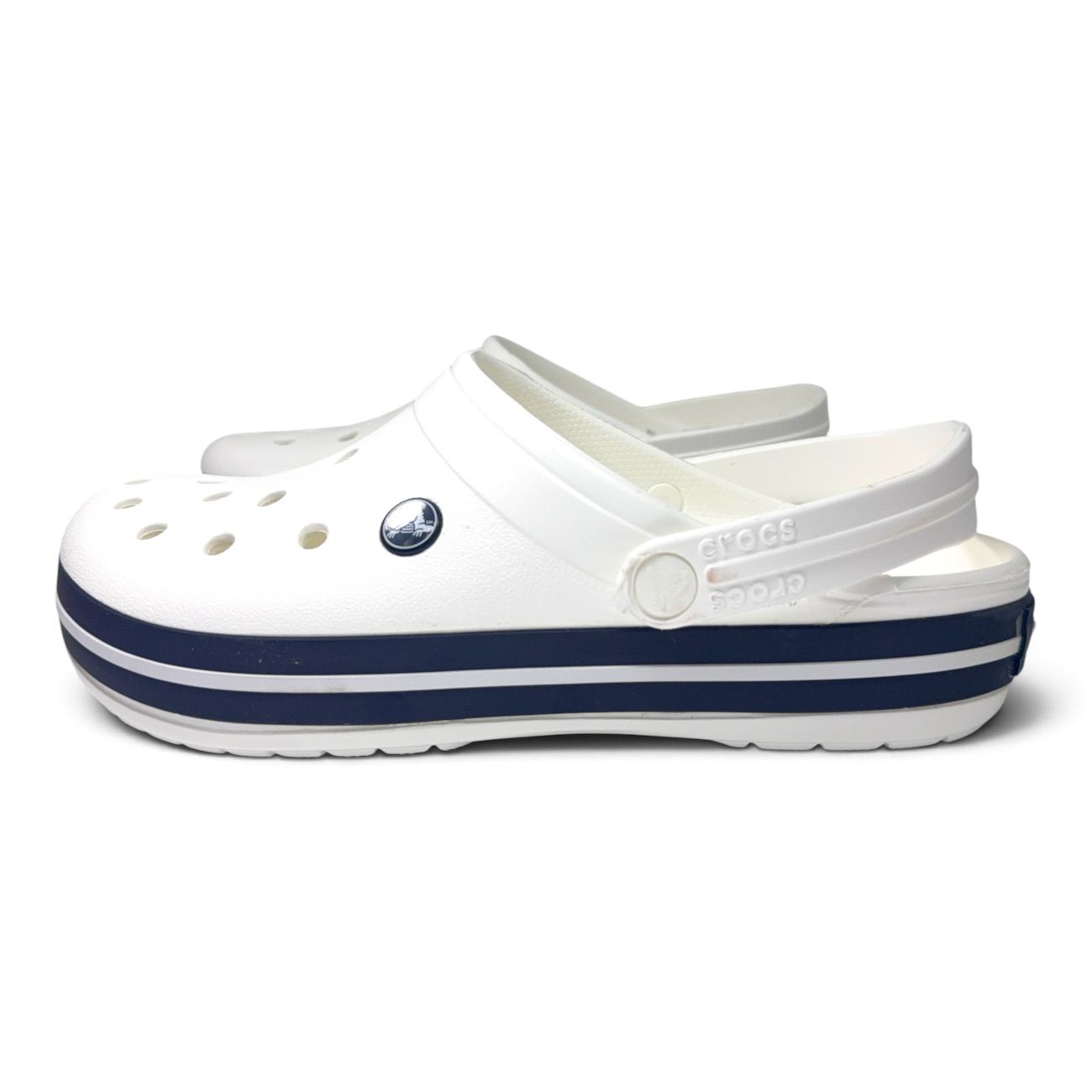 Calzado verano CROCBAND WHITE WHITE NAVY