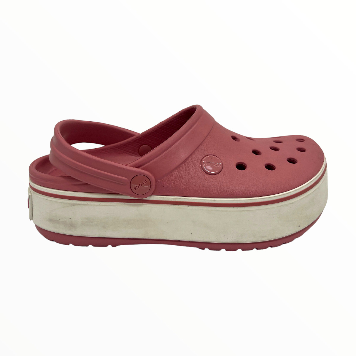 Calzado verano CROCBAND PLATAFORM CLOG ROSA/BL