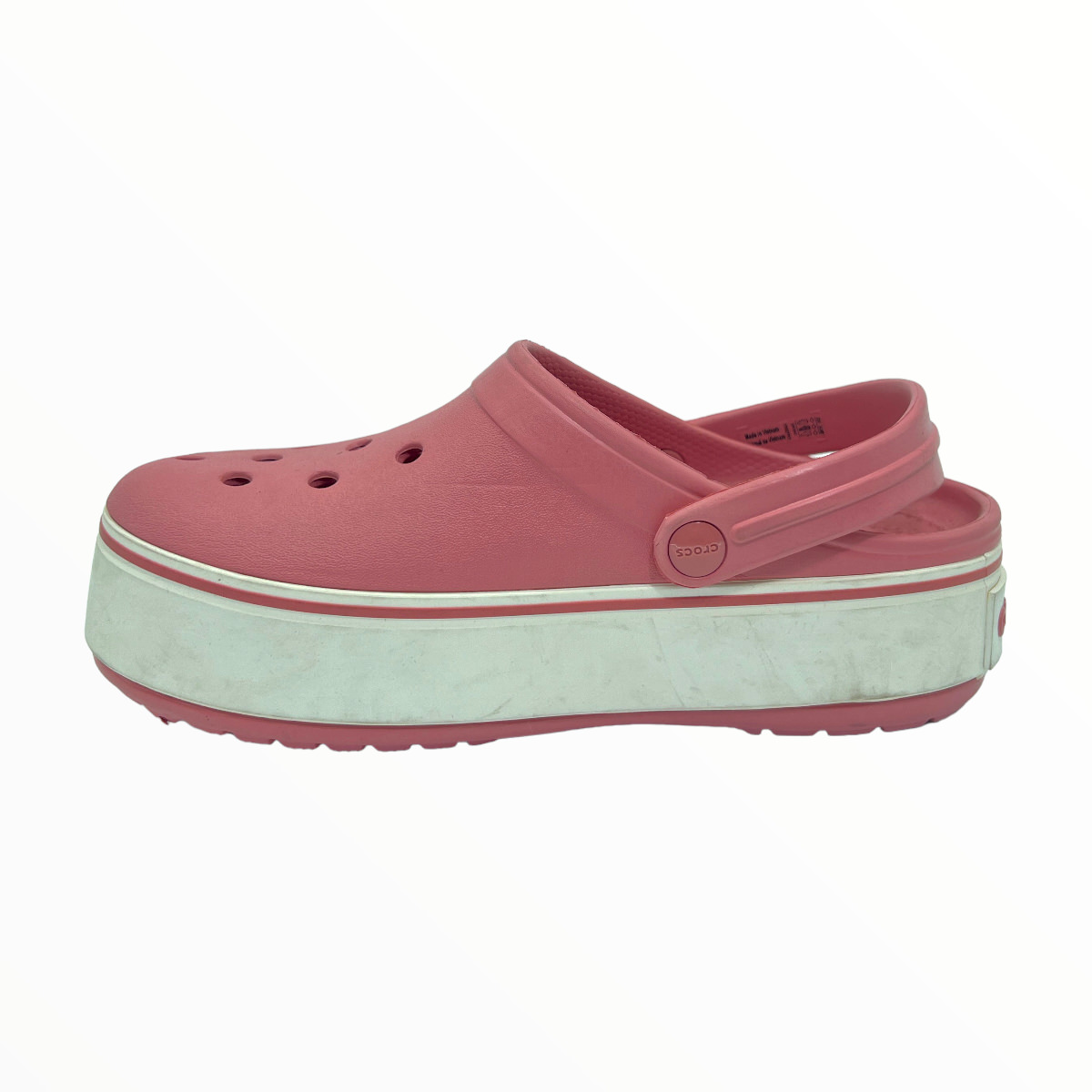 Calzado verano CROCBAND PLATAFORM CLOG ROSA/BL