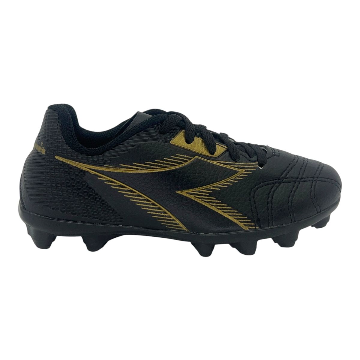 Zapatilla futbol 11 MUNDIALLY 4 KIDS NEG DORADO 