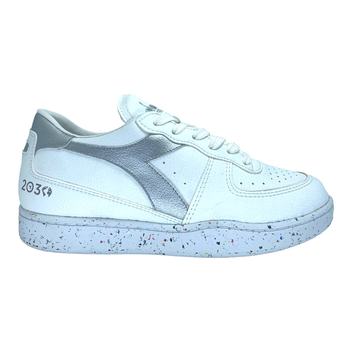 Zapatilla urbano MI BASKET LOWWHITE SILVER