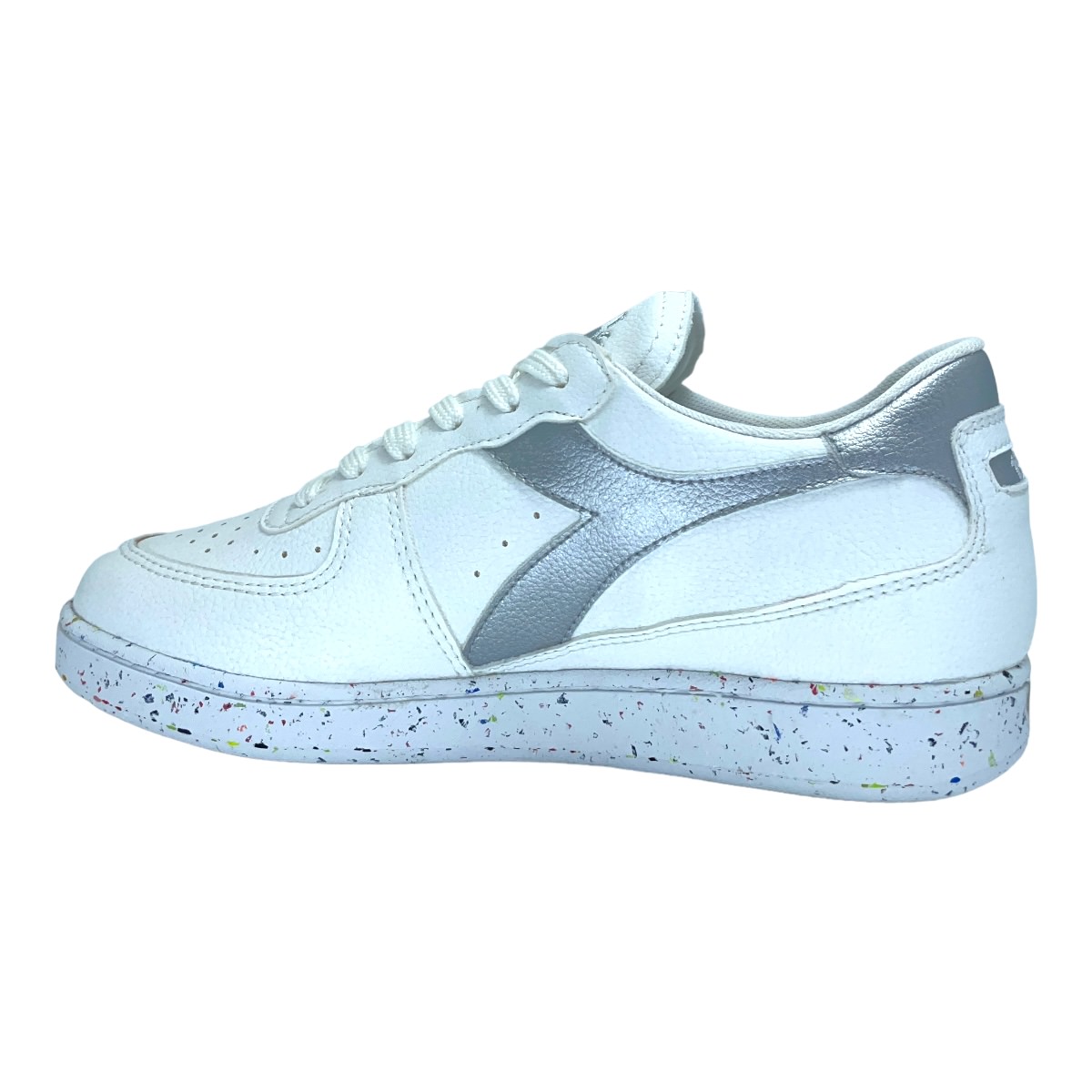 Zapatilla urbano MI BASKET LOWWHITE SILVER