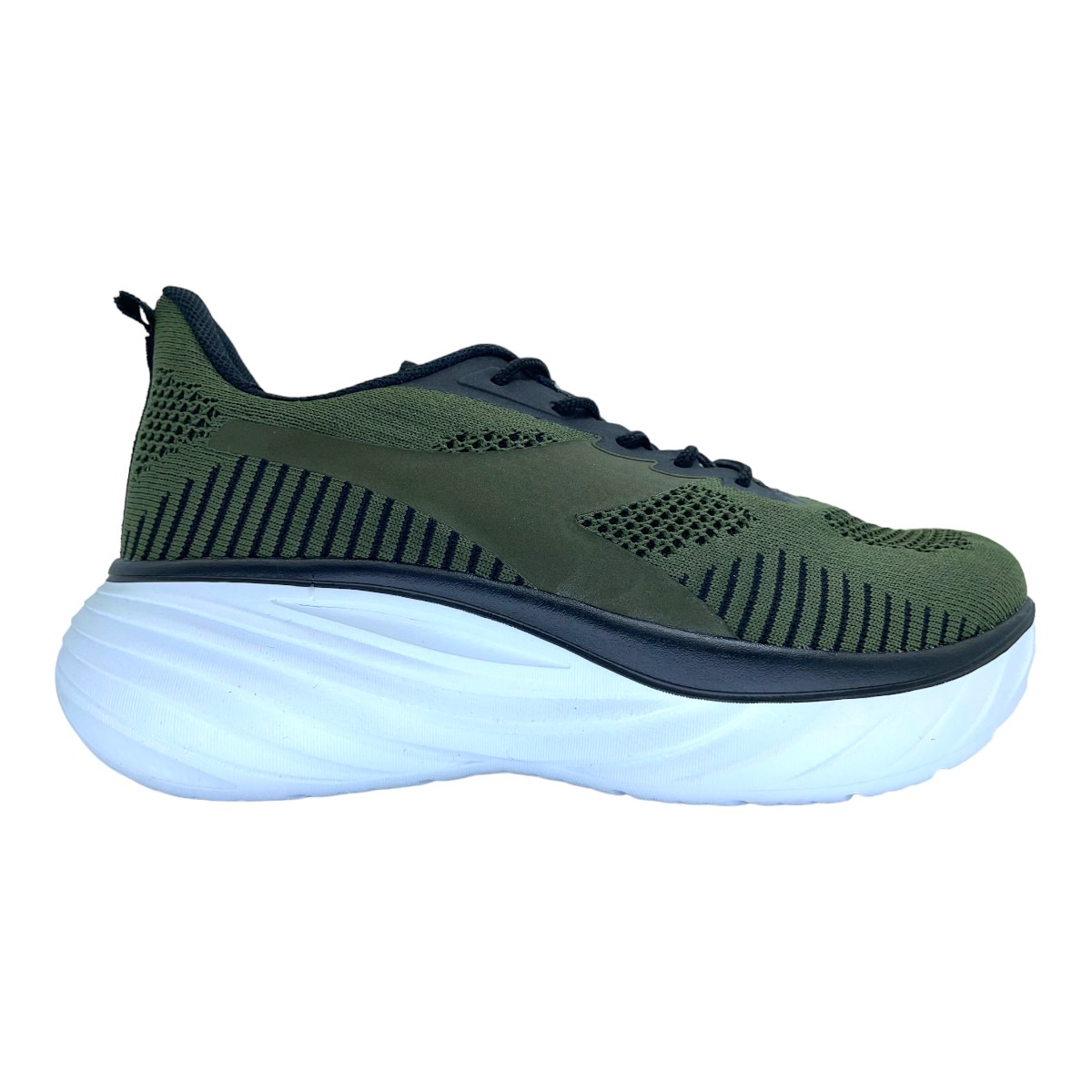 Zapatilla running VESUBIO VERDE MILITAR NEG BL