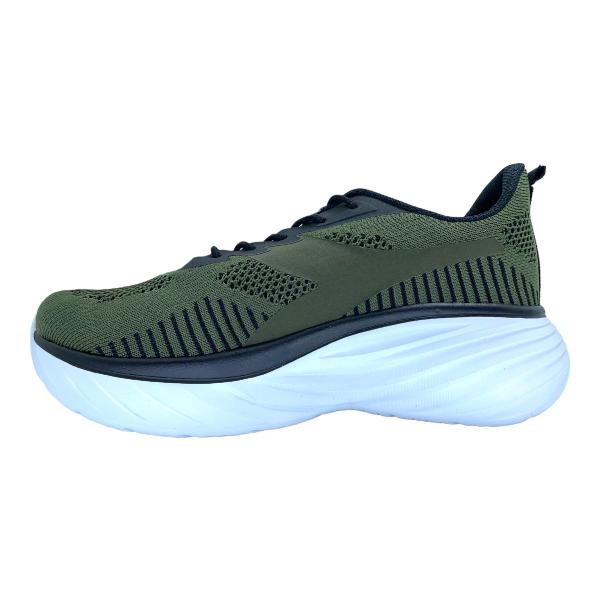 Zapatilla running VESUBIO VERDE MILITAR NEG BL