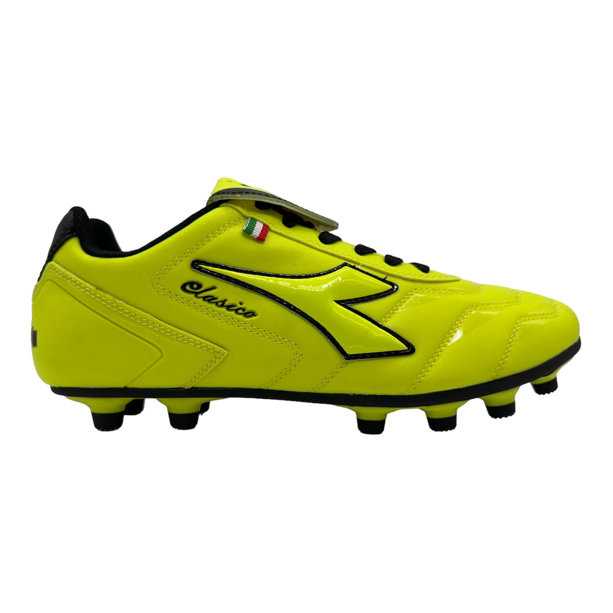 Zapatilla futbol11 CLASICO AMARILLO FLUO