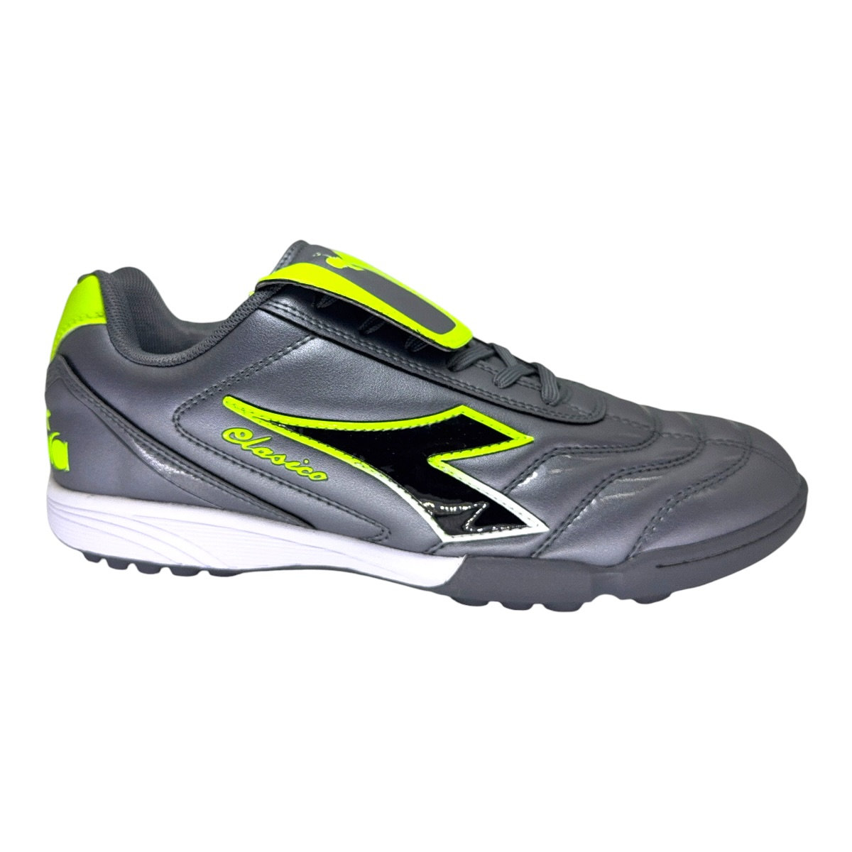 Zapatilla futbolf5 CLASICO TF GRIS VERDE