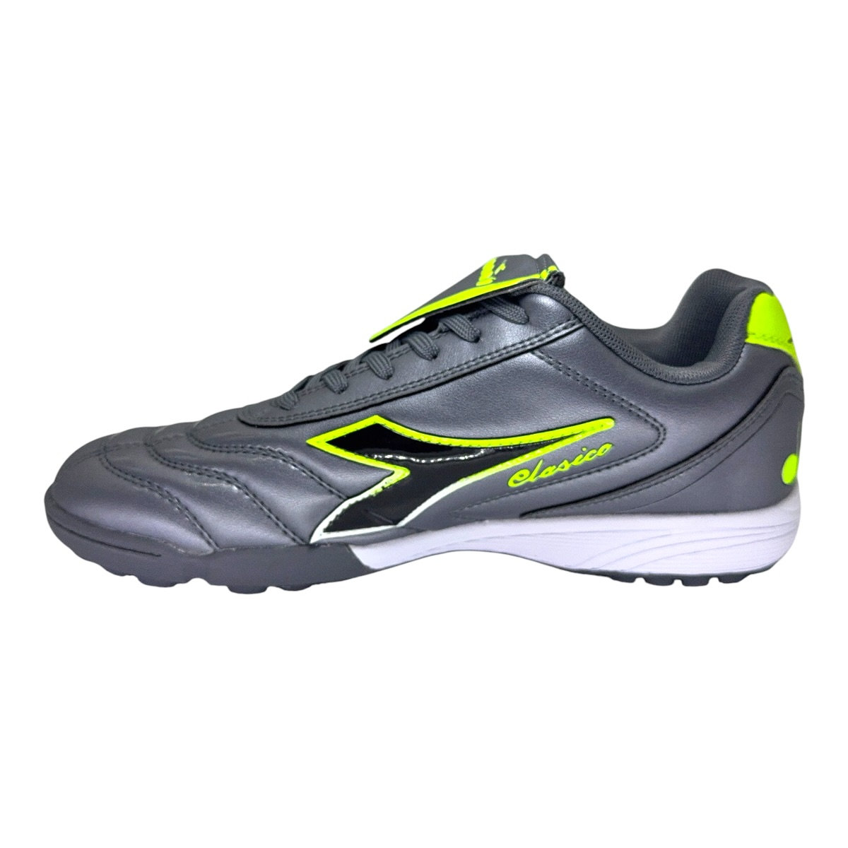 Zapatilla futbolf5 CLASICO TF GRIS VERDE