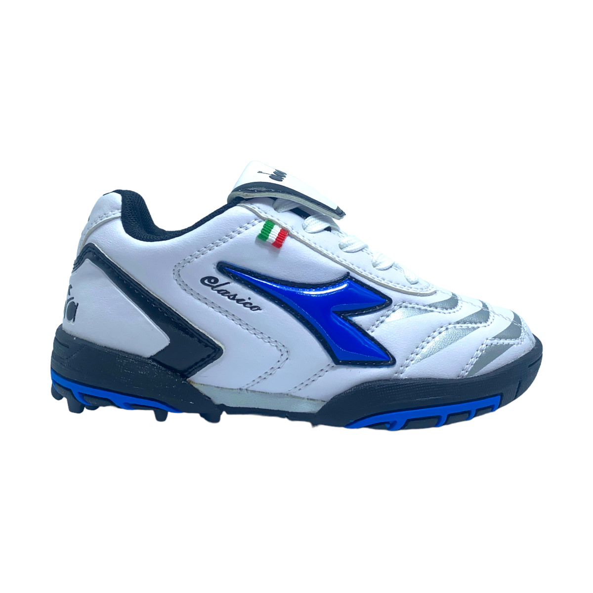 Zapatilla futbol f5 CLASICO KIDS TF BLANCO AZ ROYAL